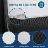  Furniture of America Hollyhock DM1004-TXL 4" Twin Xl Tri-Fold Memory Foam Topper IMAGE 7