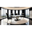  Furniture of America Palazzo FM33002SV-T-7PC-10WH 7 Pc Dining Table Set IMAGE 1