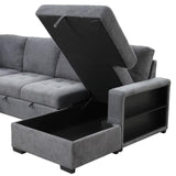  Furniture of America Stockwell FM6966DG-SECT Sleeper Sofa Sectional IMAGE 6
