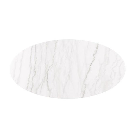  Furniture of America Virden FM47000BK-CO Oval Cocktail Table IMAGE 3