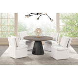  Furniture of America Broager FM3331DB-RT-5PC-01WH 5 Pc Dining Table Set IMAGE 1