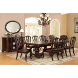  Furniture of America Bellagio CM3319T-7PC-LEATHER 7 Pc Dining Table Set IMAGE 1