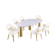  Furniture of America Northam FM37005WH-T-7PC 7 Pc Dining Table Set IMAGE 1