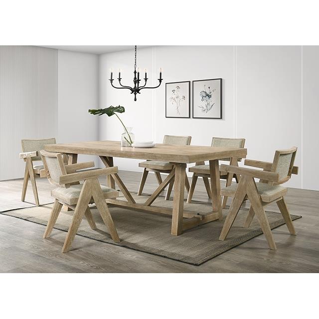  Furniture of America Guisborough FM3221AK-T Dining Table IMAGE 1