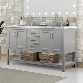  Furniture of America Reston TM-VS001GY-61 61" Vanity with Top/ Sink IMAGE 1