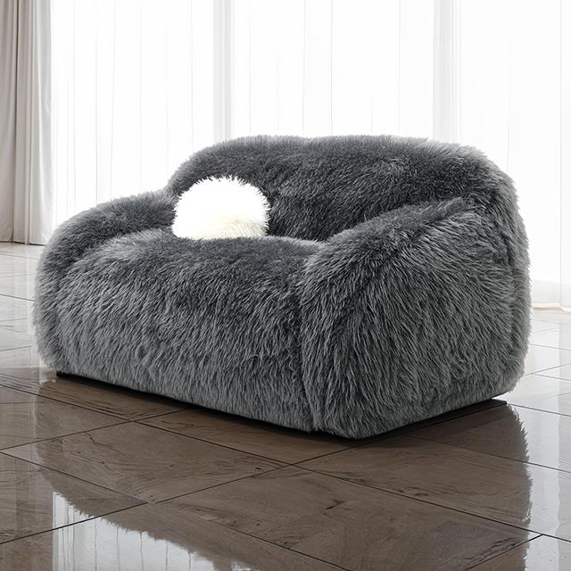  Furniture of America Darwen FM64006DG-LV Loveseat IMAGE 1
