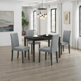  Furniture of America Worland FM32003ES-T-5PC 5 Pc Dining Table Set IMAGE 2