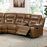 Furniture of America Ezekius FM6011BR-M-SECT Manual Sectional IMAGE 1