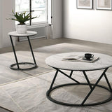  Furniture of America Ronde FM42905WH-3PK 3 Pc Table Set IMAGE 1