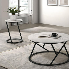  Furniture of America Ronde FM42905WH-3PK 3 Pc Table Set IMAGE 1