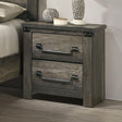  Furniture of America Britonale FM7218GY-N Nightstand IMAGE 1