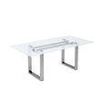  Furniture of America Silvestri FM37000SV-T-TABLE Dining Table IMAGE 1