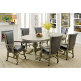  Furniture of America Melina CM-GM367GY-T-7PC 7 Pc Dining Table Set IMAGE 5
