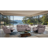  Furniture of America Demetrius CM9931BR-CH-PM Power Recliner IMAGE 2