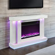  Furniture of America Dorrit FM-AC8012WH-TV 55" Electric Fire Place IMAGE 1
