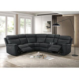  Furniture of America Oliverus FM69009BK-SECT-PM Power Sectional IMAGE 2