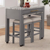  Furniture of America Whitehall FOA3544LG-PT-5PC 5 Pc Counter Height Table Set IMAGE 4