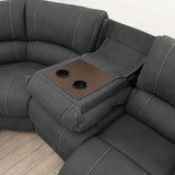  Furniture of America Monique CM6519-CH Armless Chair with Drop Down Table IMAGE 2