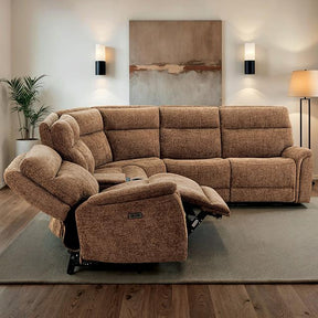 Furniture of America Mattheus CM9944BR-SECT-PM Power Sectional IMAGE 1