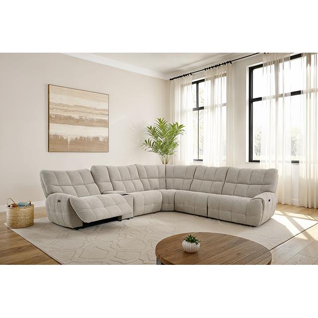  Furniture of America Southwold CM9936BG-SECT-PM Power Sectional IMAGE 2