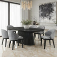  Furniture of America Tottenham FM3222BK-OT-TABLE Oval Dining Table IMAGE 1