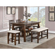  Furniture of America Fredonia CM3902PT-6PC 6 Pc Counter Height Table Set with Bench IMAGE 1