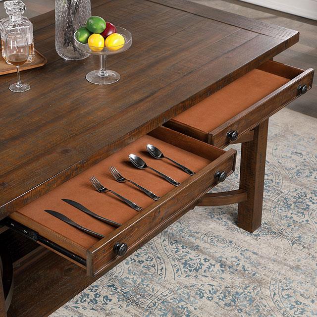  Furniture of America Fredonia CM3902PT-6PC 6 Pc Counter Height Table Set with Bench IMAGE 4