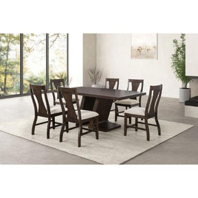  Furniture of America Holsworthy FM3600ES-T-7PC 7 Pc Dining Table Set IMAGE 1