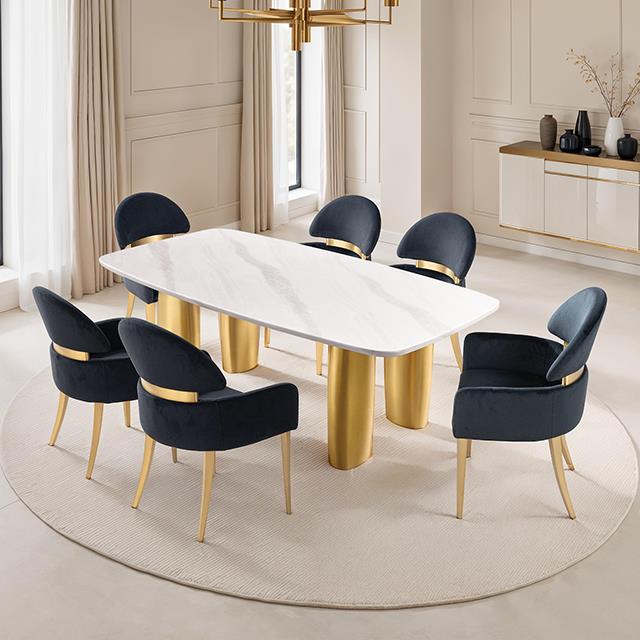  Furniture of America Northall FM37004WH-T-5PC-05BK 5 Pc Dining Table Set IMAGE 1