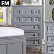  Furniture of America Castlile FM7413GY-C Chest IMAGE 1