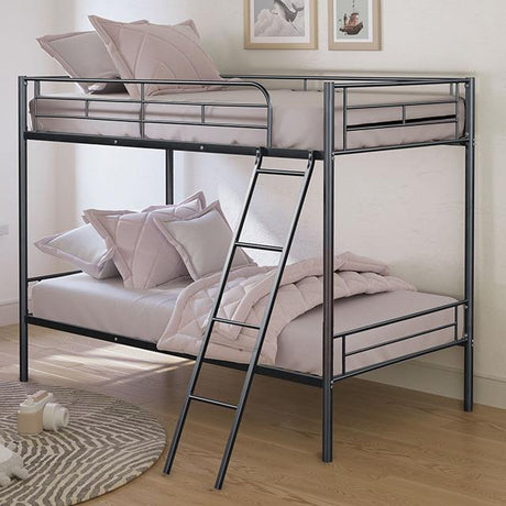  Furniture of America Hector FM-BK903BK-TT Twin/Twin Metal Bunkbed IMAGE 1