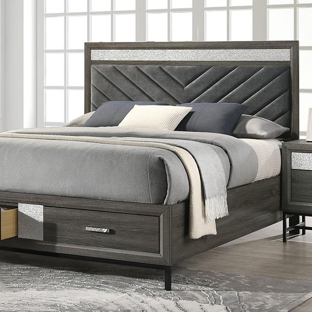  Furniture of America Voleta FM7212GY-F-BED Full Bed IMAGE 1