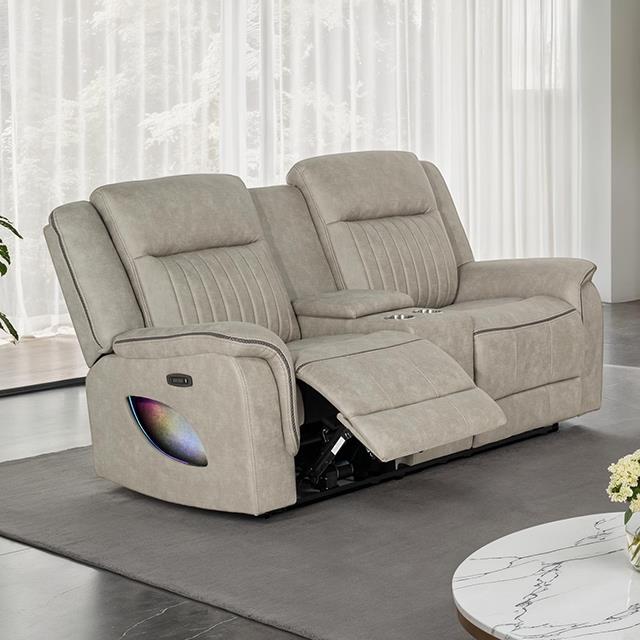  Furniture of America Arturus NX6061LB-LV-PM Power Loveseat IMAGE 1