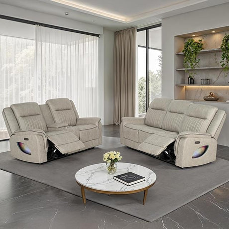 Furniture of America Arturus NX6061LB-LV-PM Power Loveseat IMAGE 2