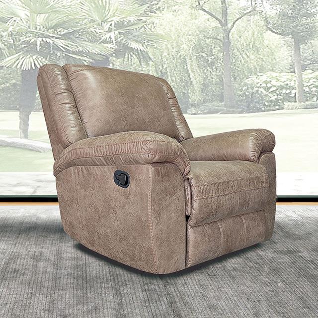  Furniture of America Jambi NX6011BR-CH Rocker Recliner IMAGE 1