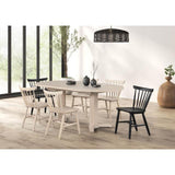  Furniture of America Hines FM3101NT-OT-7PC-NT 7 Pc Dining Table Set IMAGE 1
