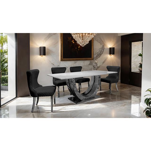  Furniture of America Portanova FM33014BK-SC-2PK Set Of 2 Chair IMAGE 2