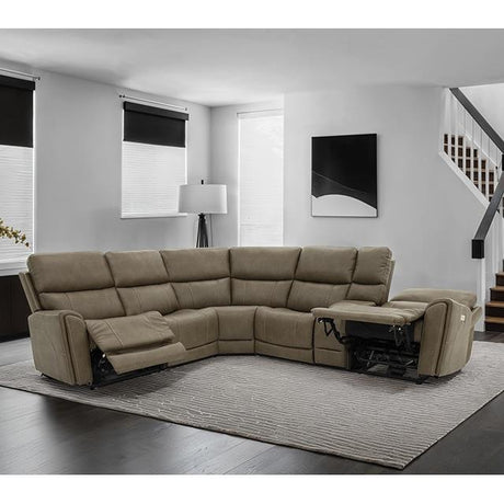  Furniture of America Orpheus FM68100BR-SECT-PM Power Sectional IMAGE 2