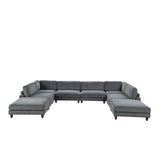  Furniture of America Dagenham FM6800GY-B Sectional IMAGE 4