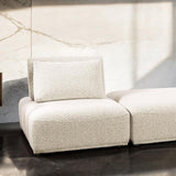  Furniture of America Stavanger FM63001BG-C 2-Seater with Square Ottoman IMAGE 1
