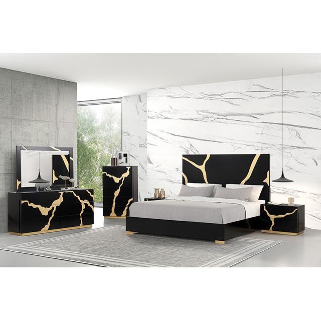  Furniture of America Goldsberg FM7425BK-N Nightstand IMAGE 2