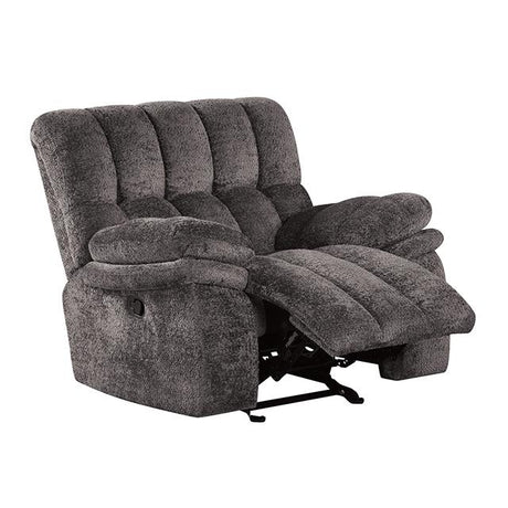 Furniture of America Hieronymus FM64001DG-CH-M Manual Glider Recliner IMAGE 1