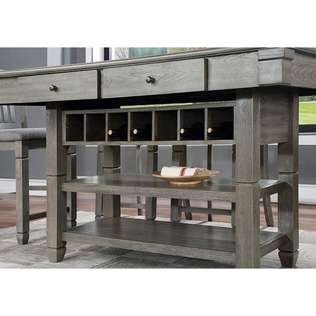  Furniture of America Anaya CM3512GY-PT-7PC 7 Pc Counter Height Table Set IMAGE 3