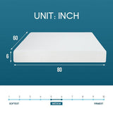  Furniture of America Artemisia DM510-Q-EU 6" Queen Memory Foam Mattress IMAGE 3