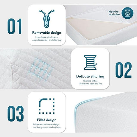  Furniture of America Artemisia DM510-Q-EU 6" Queen Memory Foam Mattress IMAGE 5