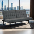  Furniture of America Bellevue FM2801DG Futon Sofa IMAGE 1
