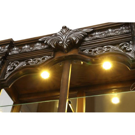  Furniture of America Stella Mia FM31000WH-CR Curio Cabinet IMAGE 3