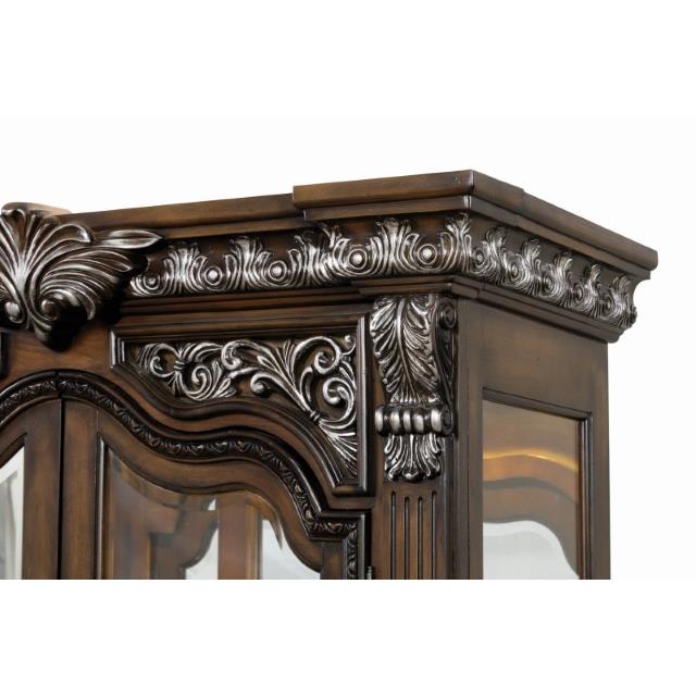  Furniture of America Stella Mia FM31000WH-CR Curio Cabinet IMAGE 5