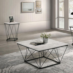  Furniture of America Whetstone FM42901WH-3PK 3 Pc Table Set IMAGE 1