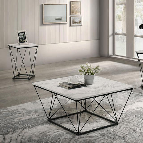  Furniture of America Whetstone FM42901WH-3PK 3 Pc Table Set IMAGE 1